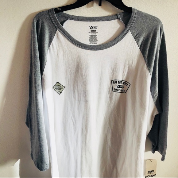 NWT Vans Off the wall gray white graphic tee XXL - Picture 2 of 7
